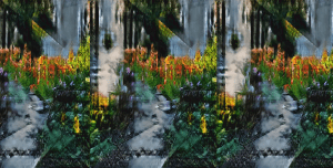 Using Playform, I trained the A.I to combine the colours from photos of gardens and the outlines from photos of living rooms. The living room photos were collected from a survey conducted by the collective. The garden photos were taken from copyright free images on Flickr.